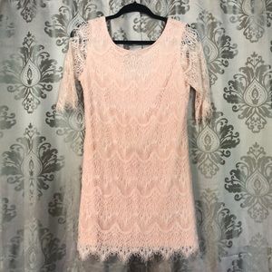 Eyelash lace dress
